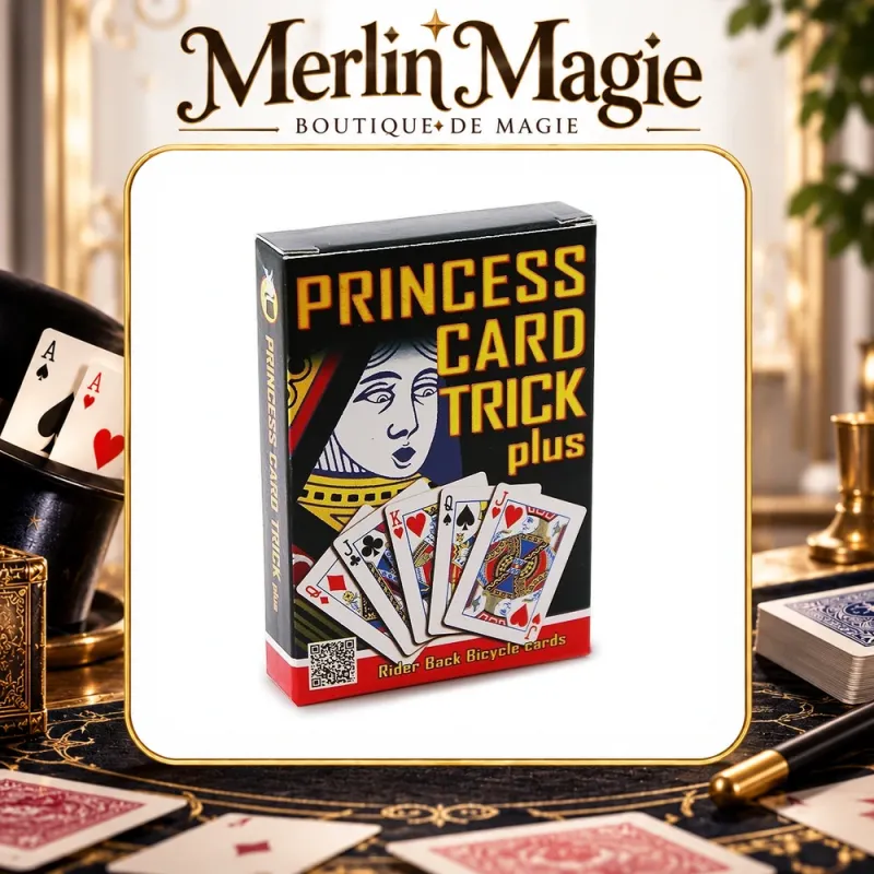 Princess Card Trick Plus | Tour de cartes Bicycle - Merlin Magie