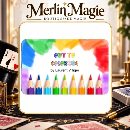 Out To Coloring | Magie dessin Laurent Villiger - Merlin Magie