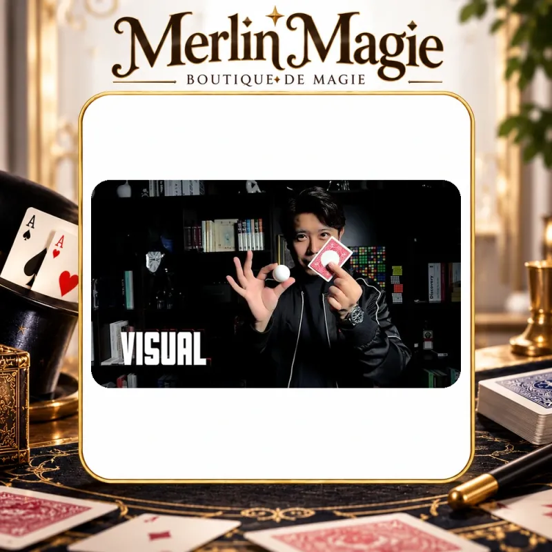 Ball on Card Rouge | Tour de magie visuel