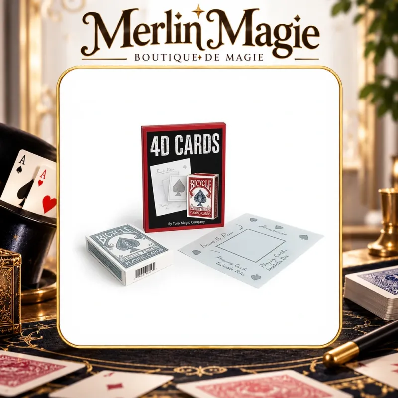 4D Cards | tour de magie pour magicien pro visuel à découvrir
