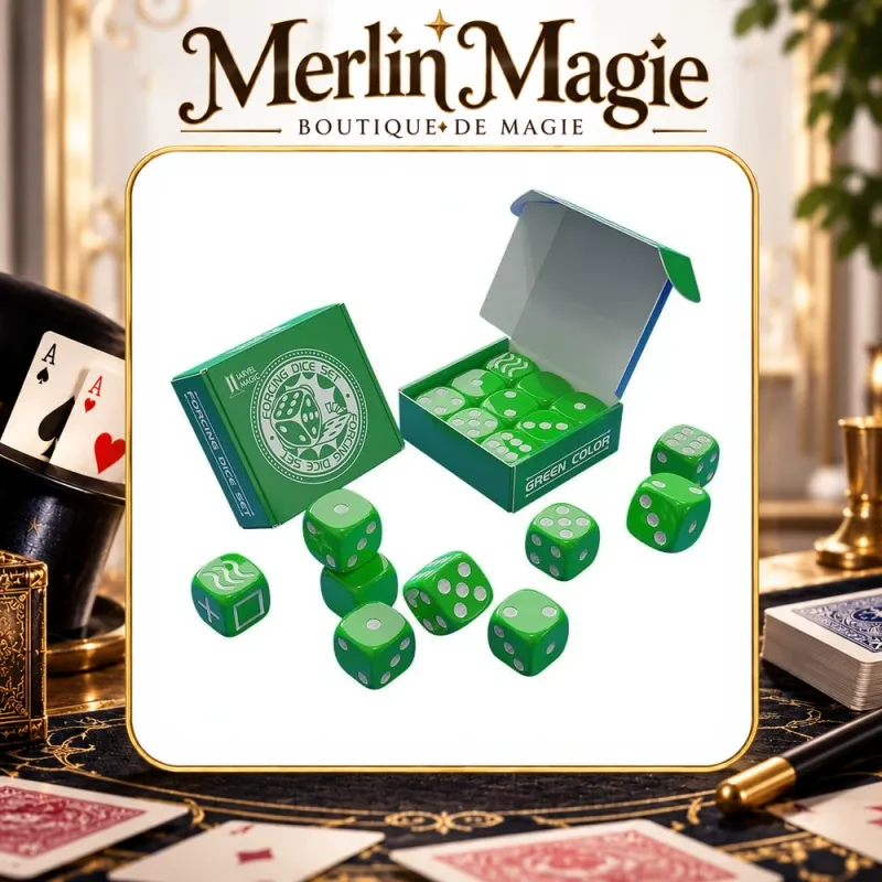 Dés de Forçage Iarvel Magic Vert | Mentalisme