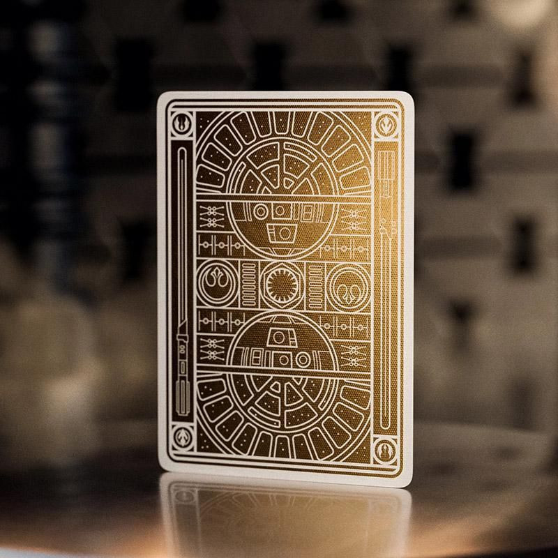 Cartes collector Star Wars avec finitions à la feuille d'or