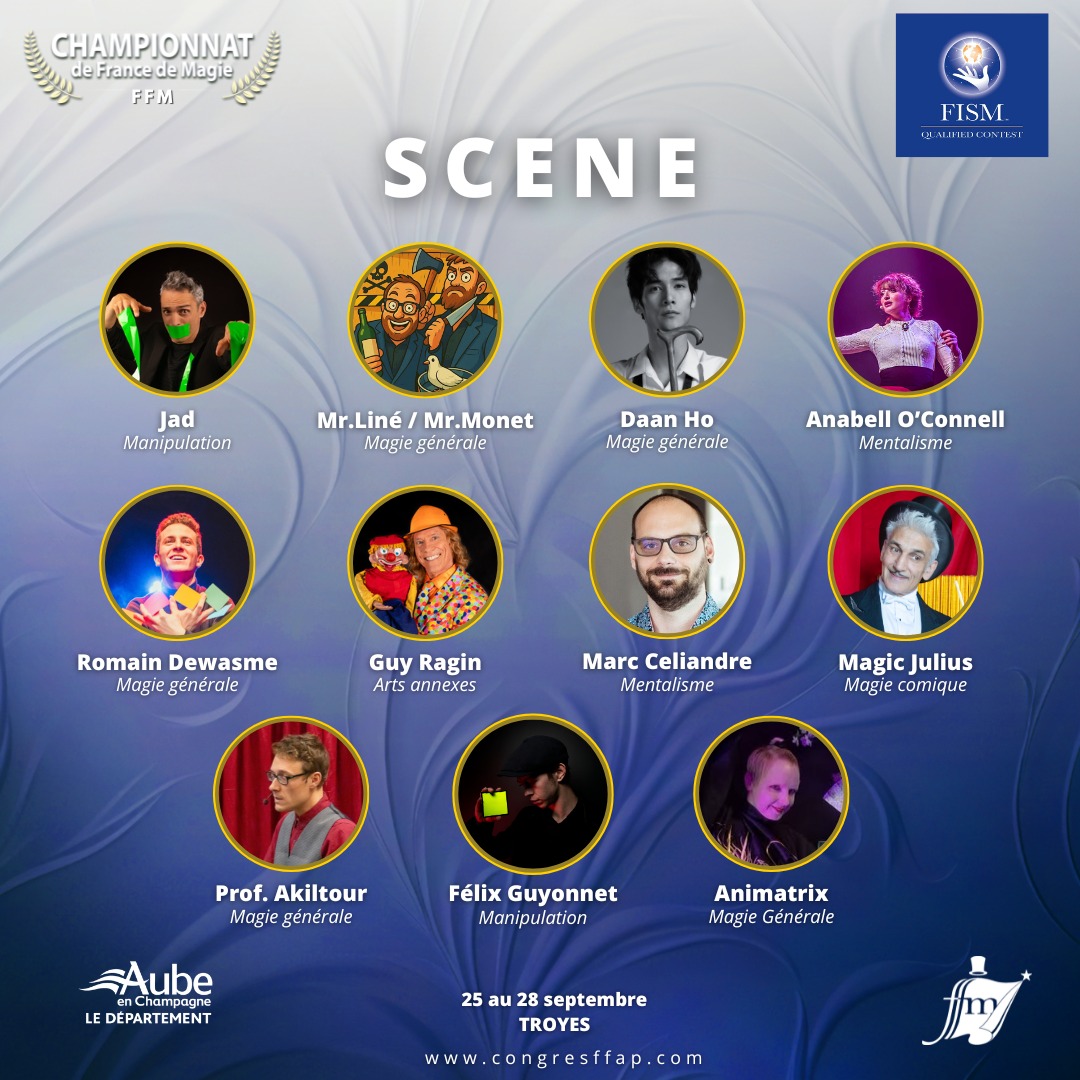 magiciens engagés dans le championnat de France 
