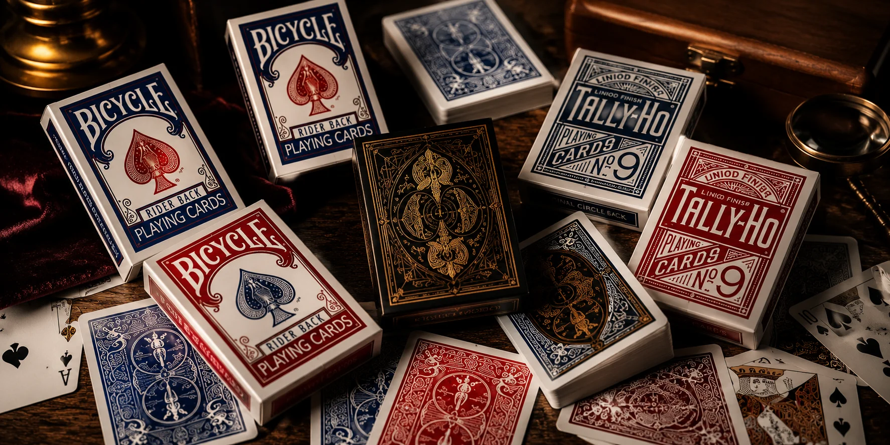 carte bicycle merlin magie tally-ho