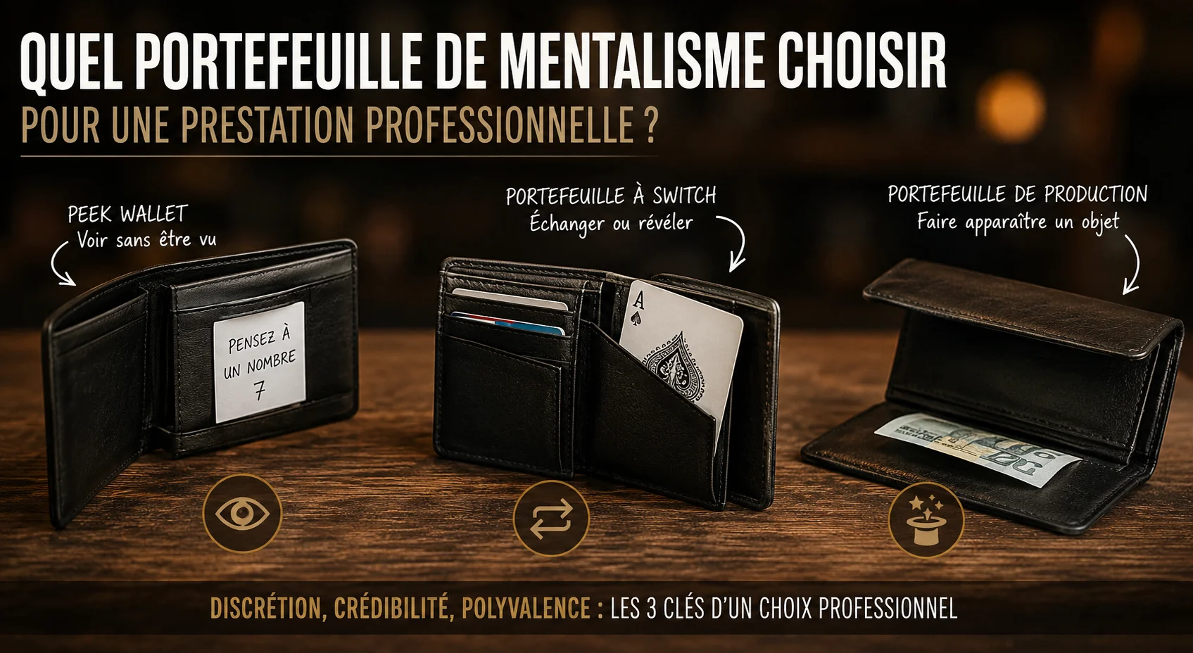 porte feuille de magie difference