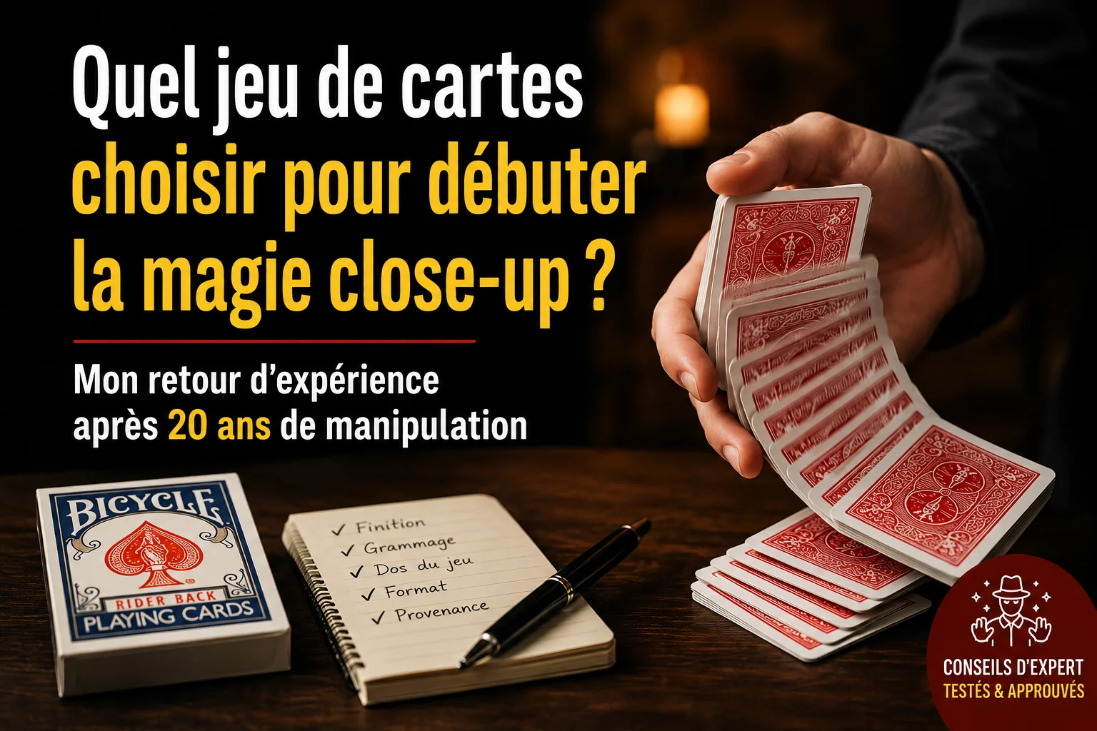 jeu de carte bicycle et conseil