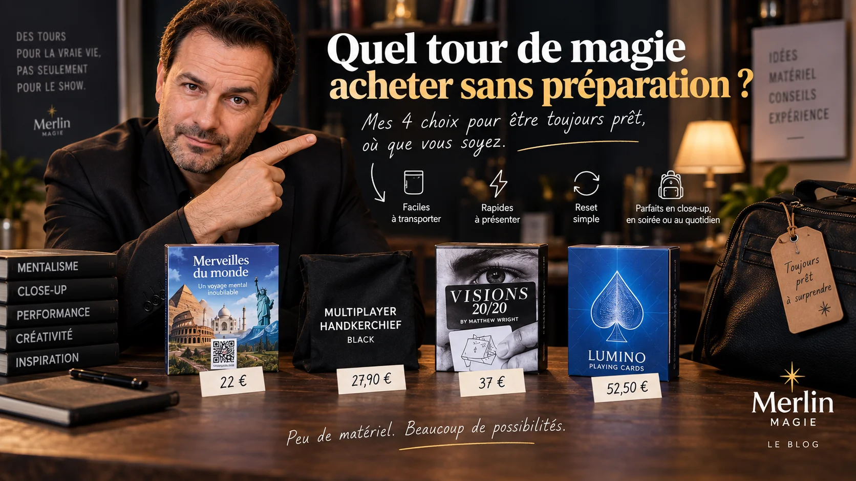 quel tour de magie sans preparation