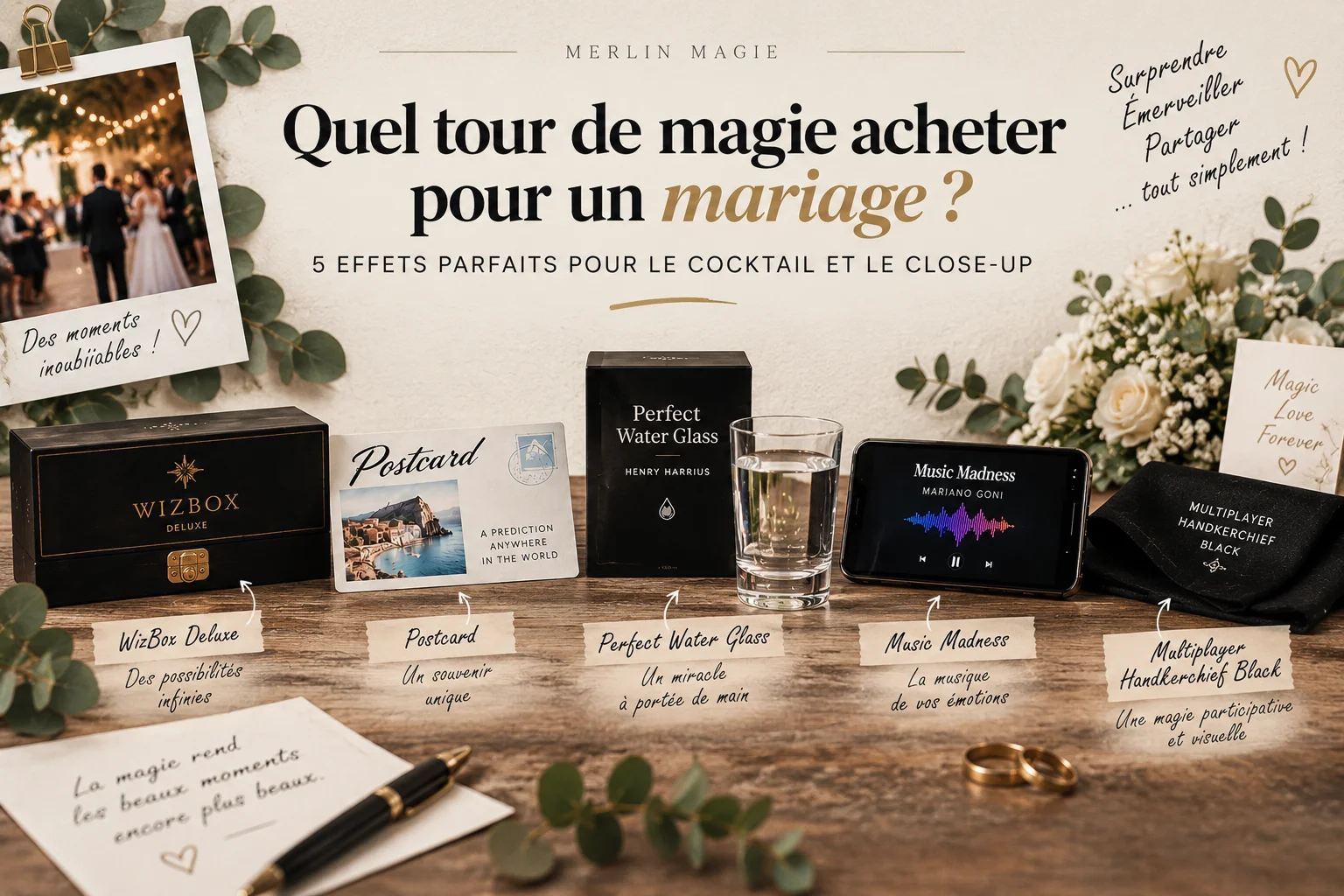tour de magie cocktail mariage merlin magie