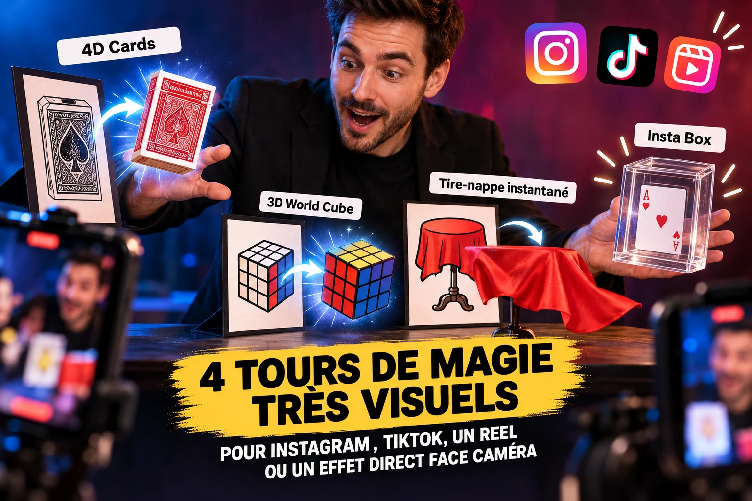 tour de reseau sociaux merlin magie