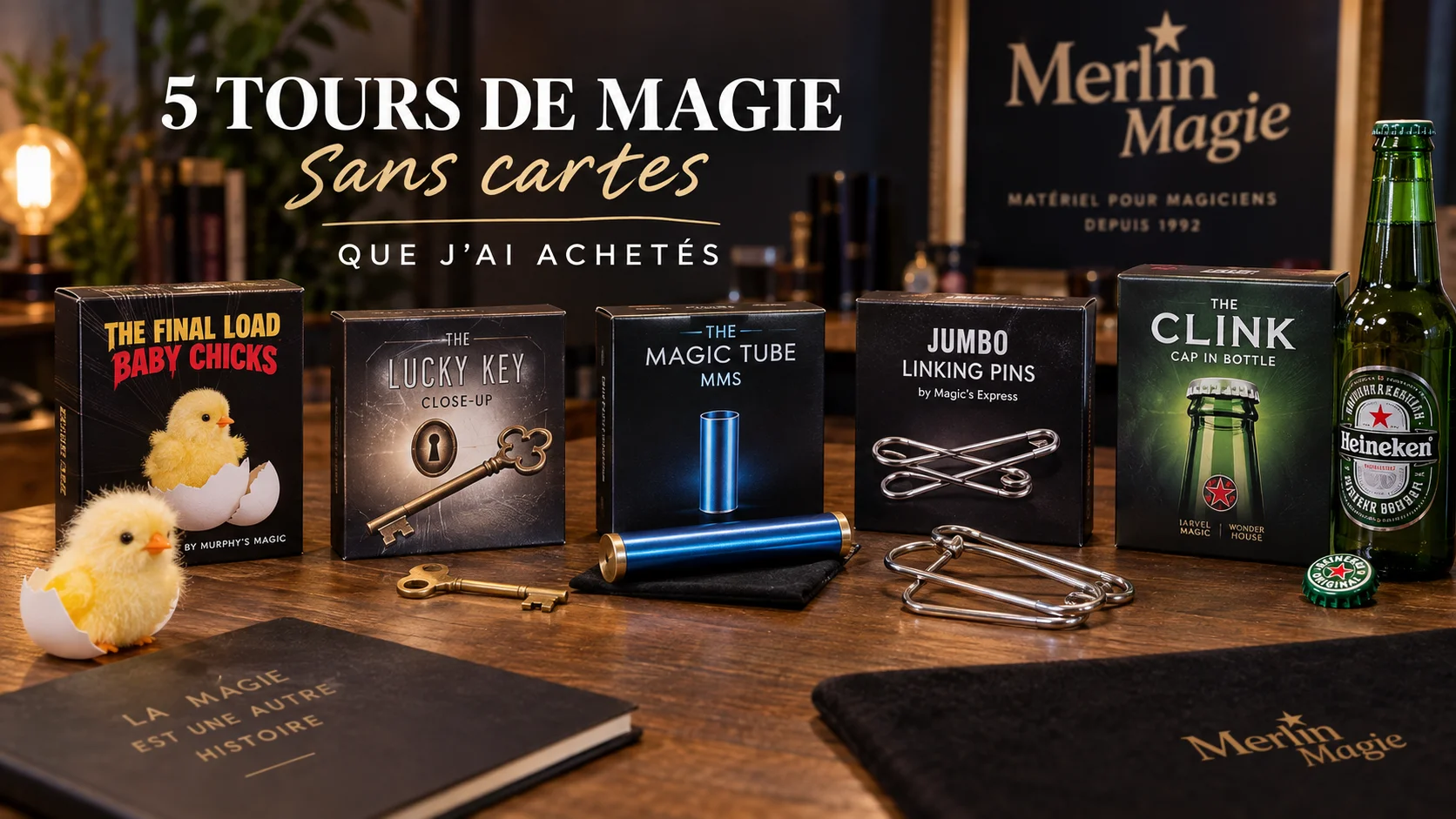 5 tours de magie sans cartes achetés et sélectionnés par Marc Céliandre